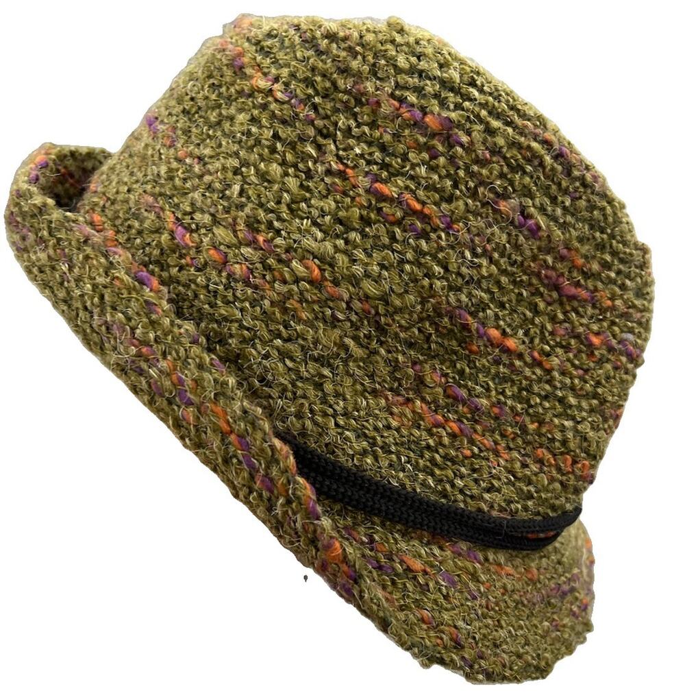 Mudd Vintage Y2K Fedora Hat Olive Green Women’s One Size